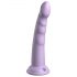 Dillio Slim Seven - stimulirajući dildo s vakuumskom bazom (20 cm) - ljubičasti