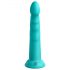 Dillio Slim Seven - stimulirajući dildo s postoljem (20 cm) - tirkizna