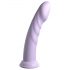 Dillio Super Eight - silikonski dildo s vakuumskim postoljem (21 cm) - ljubičasti