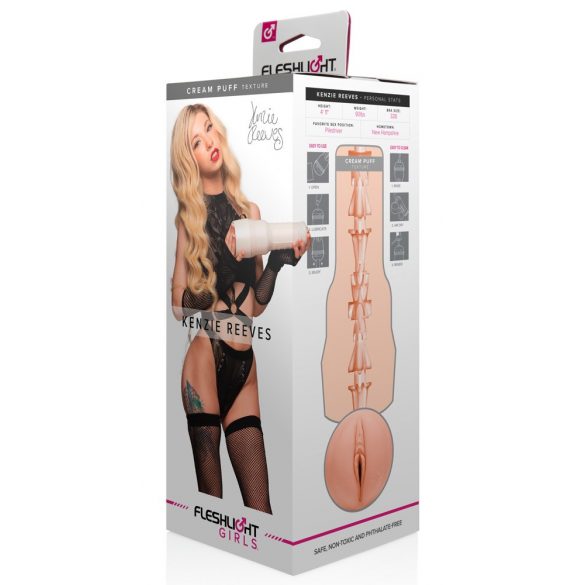 Fleshlight Kenzie Reeves Creampuff - realistična umjetna maca (prirodna) 