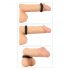 You2Toys 4u1 - set prstenova za penis i testise - 2 dijela (prirodno-crni) 