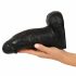 Realistixxx Real Giant - giga dildo za testise - 22 cm (crni) 