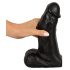 Realistixxx Real Giant - giga dildo za testise - 22 cm (crni) 