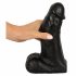 Realistixxx Real Giant - giga dildo za testise - 22 cm (crni) 