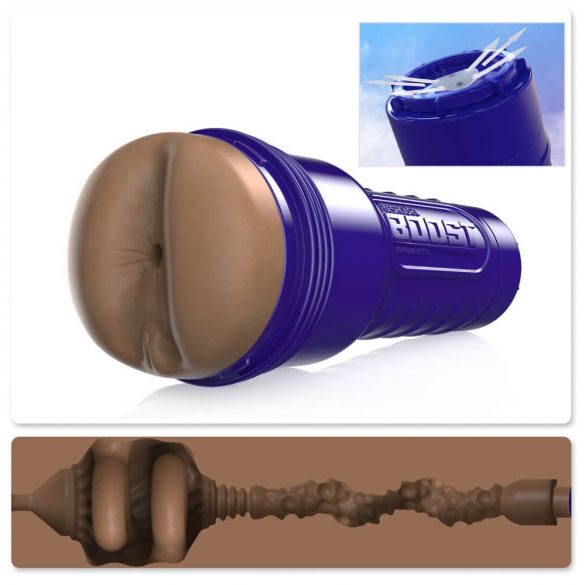 Fleshlight Boost Blast - realistični masturbator za guzu (smeđi) 