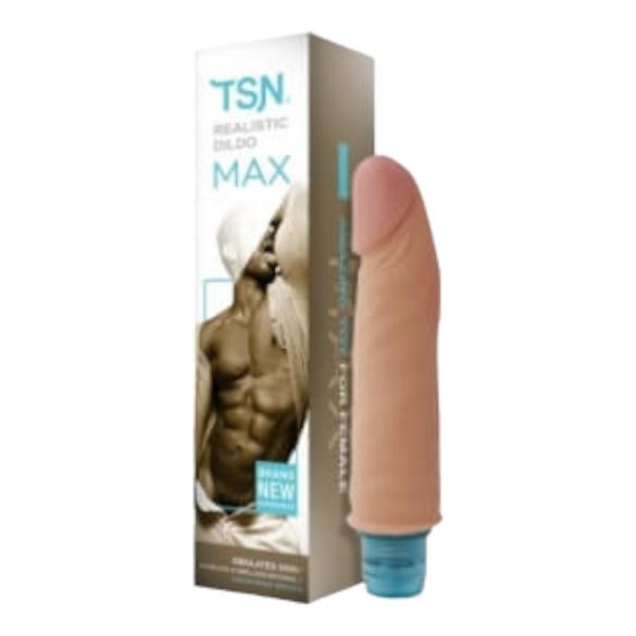 Lonely Max - realistični vibrator (17cm) - prirodan 