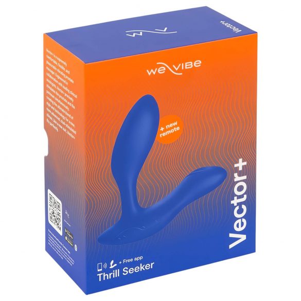 We-Vibe Vector+ - punjivi, vodootporni, pametni analni vibrator (plavi) 