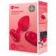 b-vibe heart - punjivi, radio analni vibrator (crveni) 