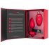 b-vibe heart - punjivi, radijski analni vibrator (crveni)