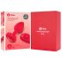 b-vibe heart - punjivi, radijski analni vibrator (crveni)