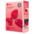 b-vibe heart - punjivi, radijski analni vibrator (crveni)