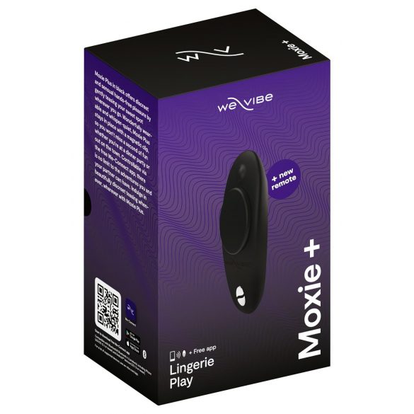 We-Vibe Moxie+ - punjivi, bežični, pametni vibrator za klitoris (crni) 