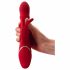 You2Toys Rabbit - vibrator s pokretnim prstenom (crveni) 