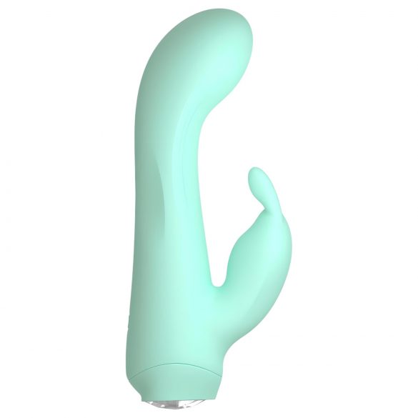 Cuties Mini 4 - bežični, vodootporni zec vibrator (zeleni)