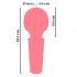 You2Toys Mini Wand - punjivi masažer vibrator (pink)