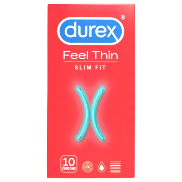 Durex Feel Thin Slim Fit - kondomi realističnog osjećaja (10 kom) 