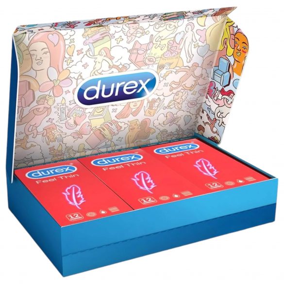 Durex Feel Thin - pakiranje kondoma realističnog osjećaja (3 x 12 kom) 