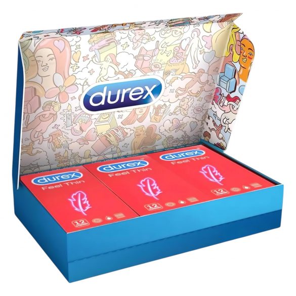 Durex Feel Thin - kondomi za osjećaj prirodnosti (paket 3 x 12 komada)