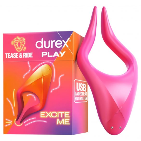 Durex Tease & Ride - Multi Erogene Zone Stimulátor (ruzicasta)