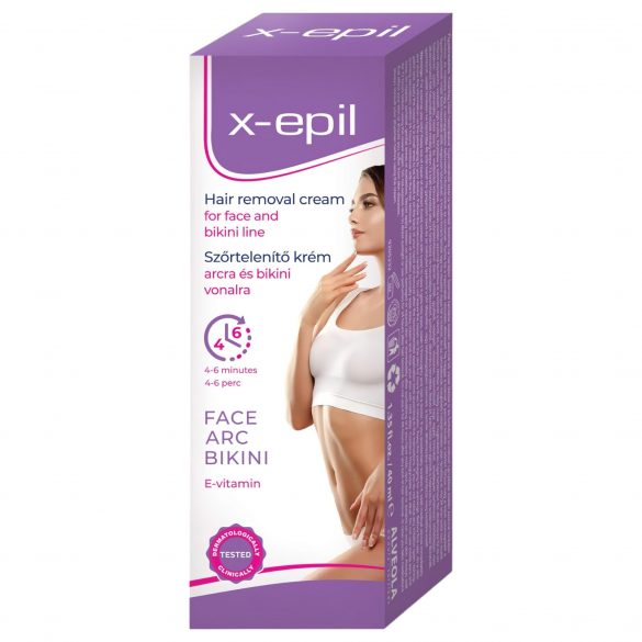 X-Epil - krema za uklanjanje dlačica za lice/bikini zonu (40 ml) 