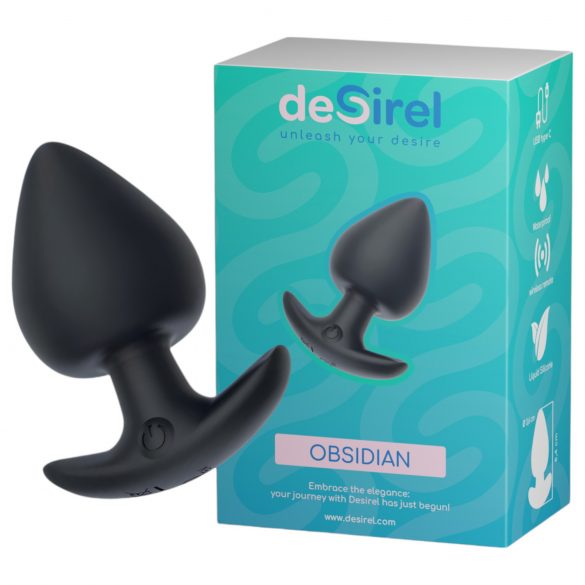 Desirel Obsidian - pametni analni vibrator (crni)