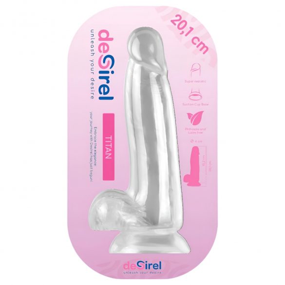 Desirel Titan - realistični dildo s testisima (prirodne boje)