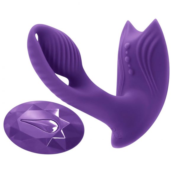 Inya Bump-N-Grind - radio i grijani 2u1 klitoralni vibrator (ljubičasti)