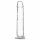 Addiction Crystal - nožni dildo (proziran) - 18cm 