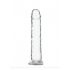 Addiction Crystal - nožni dildo (proziran) - 18cm 