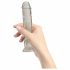 Addiction Crystal - nožni dildo (proziran) - 18cm 