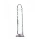 Addiction Crystal - nožni dildo (proziran) - 20cm 