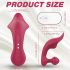 Sex HD Chomper - vibrator za klitoris i analni vibrator na baterije, vodootporan (crveni) 