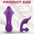 Sex HD Chomper - vibrator za klitoris i analni vibrator na baterije, vodootporan (ljubičasti) 