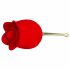 Pretty Love Rose Lover - punjivi vibrator za klitoris 2 u 1 (crveni) 