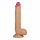 Lovetoy King-Sized - realistični testikularni dildo s vakuumskom čašicom - 25 cm (prirodni) 