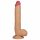 Lovetoy King-Sized - realistični testikularni dildo s vakuumskom čašicom - 25 cm (prirodni) 