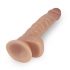 Lovetoy Real Extreme - vakuumska čašica, dildo za testise - 21 cm (prirodni) 