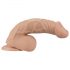 Lovetoy Real Extreme - Dildo s vakuumskim postoljem i testisima - 23cm (naturalan)