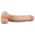 Lovetoy Real Extreme - G-točka dildo s testisima i bazom - 21 cm (prirodno)