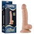 Lovetoy Real Extreme - dildo s testisima i G-točkom - 19 cm (prirodni)