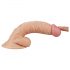 Lovetoy Real Extreme - dildo s testisima i G-točkom - 19 cm (prirodni)