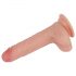 Lovetoy Nature Cock - dvostruki slojni realistični dildo - 18cm (prirodni)