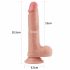 Lovetoy Nature Cock - dvostruki realistični dildo - 20cm (prirodni)