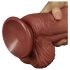 Lovetoy Nature Cock - dvoslojni realistični dildo - 26 cm (prirodni) 