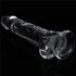 Lovetoy Flawless Clear - dildo s usisnom bazom, 19 cm (proziran)