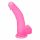 Lovetoy Jelly Studs - realistični dildo s postoljem - 20 cm (roza)