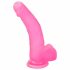 Lovetoy Jelly Studs - realistični dildo s postoljem - 20 cm (roza)