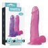 Lovetoy Jelly Studs - realistični dildo s postoljem - 20 cm (roza)