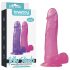 Lovetoy Jelly Studs - realistični dildo s postoljem - 20 cm (roza)