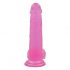 Lovetoy Jelly Studs - realistični dildo s postoljem - 20 cm (roza)